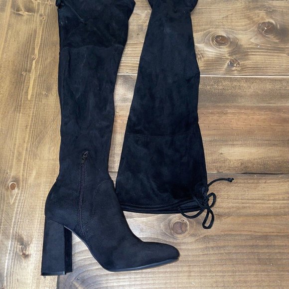 UNISA Women’s QUESIA block heel over the knee boots in VERY BLACK sz 8M - EUC - Picture 6 of 14